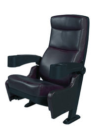 黒い色のホーム シアターは固定Armrest 540mmの幅445mmの深さの議長を務めます