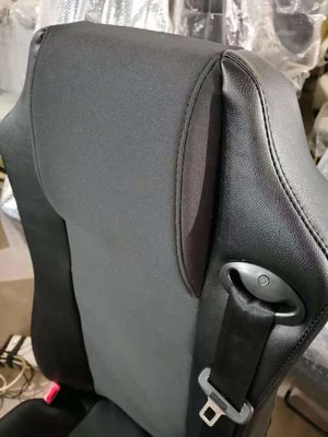 強い鋼鉄レザーのバス運転手の座席幅545mmの深さ460mm